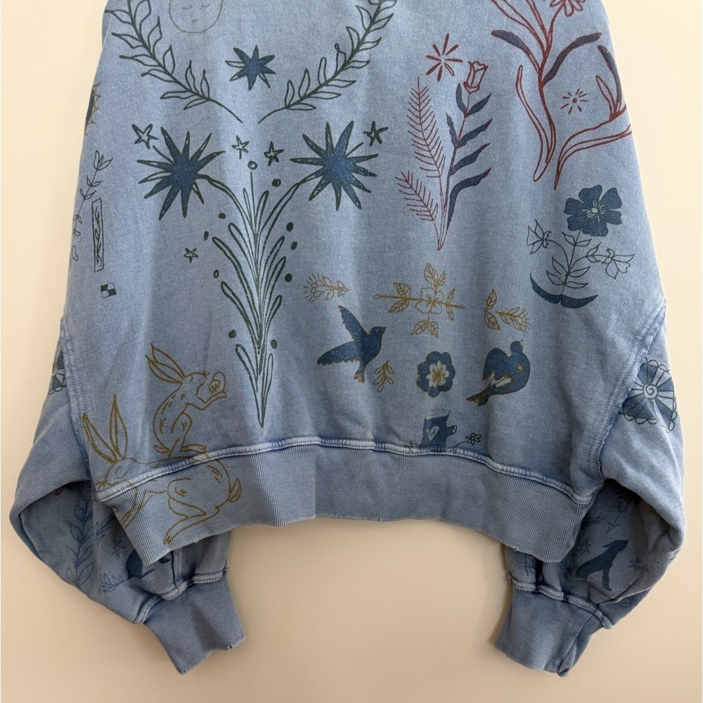 Free People Gaia Sweatshirt Folk Combo Women's Size Small - Picture 6 of 12